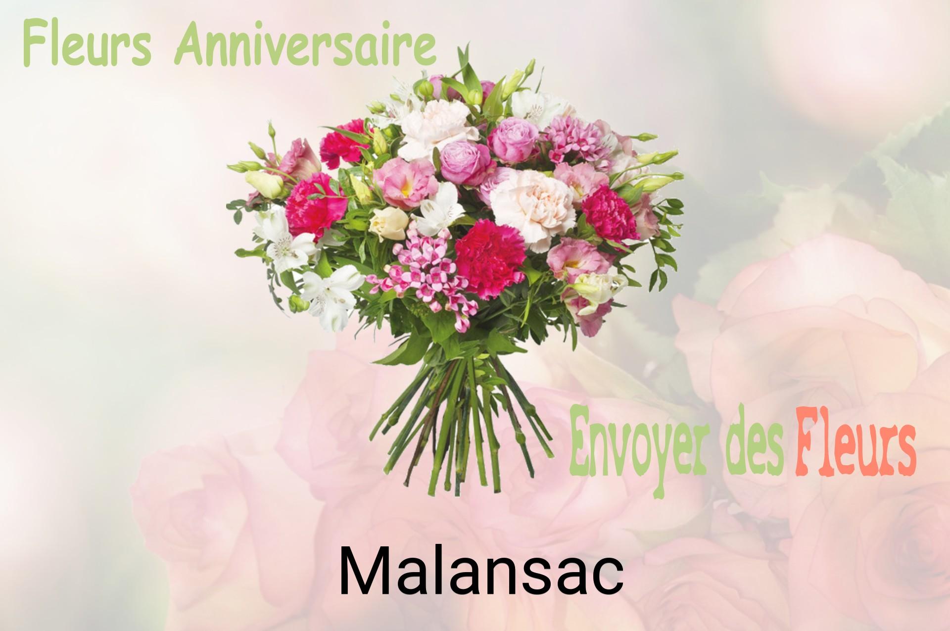 Bouquet de fleurs d’anniversaire livré à Malansac